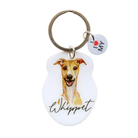 Pet Keyring - I love my Whippet