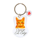 Pet Keyring - Crazy Cat Lady