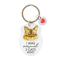 Pet Keyring - I was normal 3 cats ago