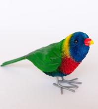 Bristlebrush - Rainbow lorikeet in Bright Greens red yellow and blue