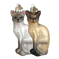 Hand Blown glass - Siamese Cats - Sold separately