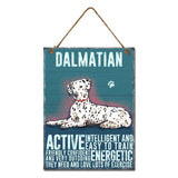 Bright Metal Sign - Dalmatian - Active intelligent and easy to train. Friendly confident and very out going. Energetic. They need and love lots of exercise.