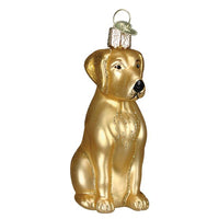 Hand Blown glass - Yellow Labrador