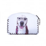 Golden Retriever with Glasses - Arched Coin Purse