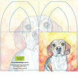 Archbold Design - Wine Bottle Gift Card - Jasper - Dog Beagle