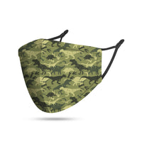 Dinosaur Mask -Reusable Masks are designed to prevent the transmission of airborne particles up to 2.5 microns with their thoughtful blend of fabric technology and disposable filters. 