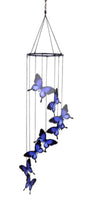 Beautiful Blue Ulysses Butterfly Wind Chime. This is a beautiful addition to any home, with the addition of lovely chimes for your garden area.  Approximately 80 cm in length