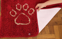 Red Dirty Dog Doormat with Rubber backing