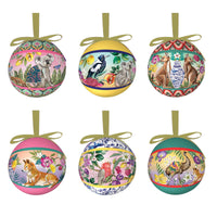 Serendipity - Christmas Baubles Celebrating the beauty of all cultures and adorning these symbols on Australian native animals, our Serendipity baubles adds style, sophistication and an essence of modern Australia into your home this Christmas. Featuring six baubles in an illustrated box.